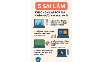 5 Sai Lầm Khi Chọn Laptop Mà Nhiều Người Hay Mắc Phải